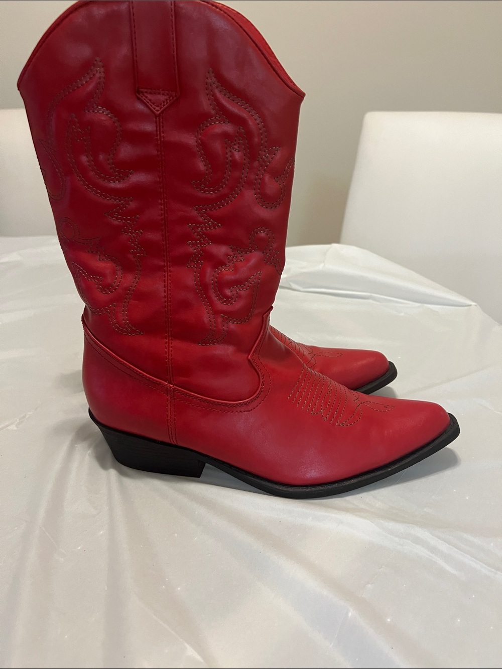 Madden Girl Red Western-Style Cowboy Boots
